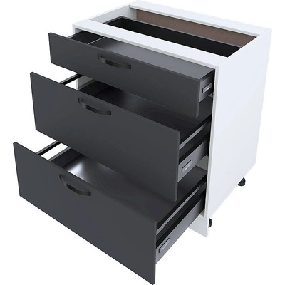 ИРИМ Долен кухненски шкаф Сити БФ-Карбон мат-11-55 80 см