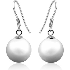 Silenti Jewelry Сребърни обеци "Висяща Перла