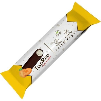 TwoRoo Meruňkový citronovo vanilkový řez polomáčené v hořké čokoládě 30g
