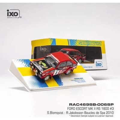 Ford Escort MK II RS 1800Legend Boucles de Spa 2010 #3 BlomqvistJakobsson IXO 1:43