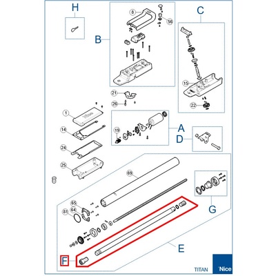 SPAMG226B00 Kit piestu pre pohon TTN3724