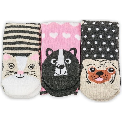 Pidilidi, PD013601 veselé ponožky FUNNY dívčí 3pack