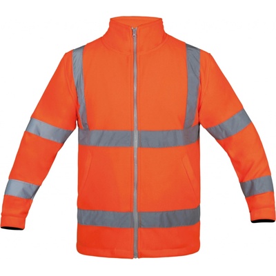 Korntex Bergen reflexná fleecová mikina KX800 Signal Orange