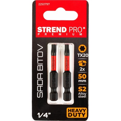 Bit Strend Pro Premium Torx, T 20, bal. 2 ks