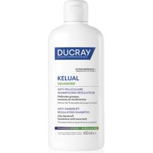 Ducray Kelual Squanorm Regulating Treatment Shampoo Oily Dandruff шампоан против мазен пърхот 400ml