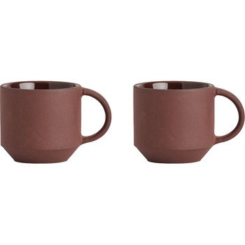 OYOY Yuka чаши за еспресо, 110 мл, кафяви, 2 бр (L300603)