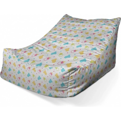Sablio sedací vak Lounge Dudlíky a body 80 x 95 x 50 cm