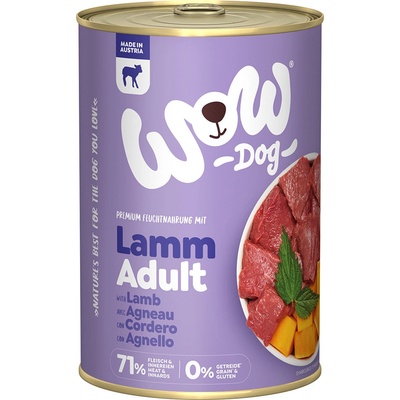 WOW Adult jehněčí 6 x 400 g