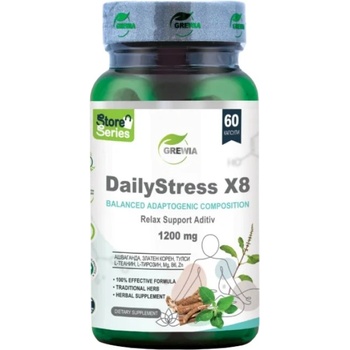 Grewia DailyStress X8 - Balanced Adaptogenic Composition [60 капсули]