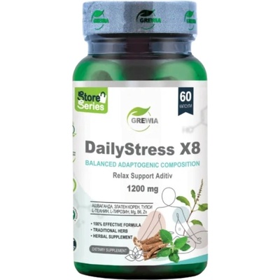 Grewia DailyStress X8 - Balanced Adaptogenic Composition [60 капсули]