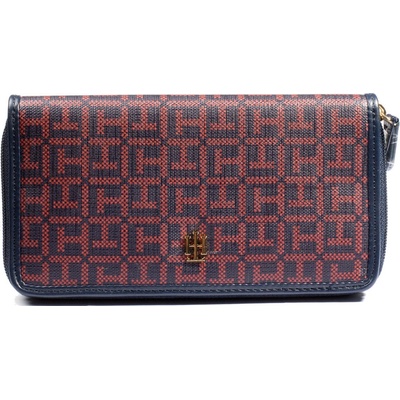 Tommy Hilfiger Dámská Peněženka Jacquard Dark Red 307 420