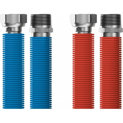 MERABELL Aqua Flexi Pripájacia súprava R3/4"–G3/4"30–60 cm–2 ks hadice(mod., červ.)M0045