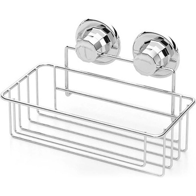 TEKNO TEL Етажерка за баня на едно ниво tekno tel tr dm 254, 25х15х15 см, Вакуум, Сребрист (7774150014)