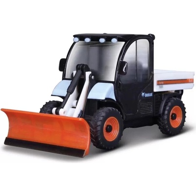 Bburago FARMLAND Bobcat Toolcat se sněhovou radlicí 10 cm