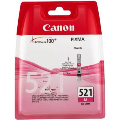 Canon Оригинален патрон Canon CLI-521, 471 страници/5%, Magenta (3015100402)