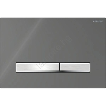 Geberit 115.788. JK. 2-Бутон за смиване Sigma50 24, 6x16, 4 cm антрацит/матов хром (GB0111)