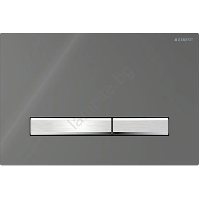 Geberit 115.788. JK. 2-Бутон за смиване Sigma50 24, 6x16, 4 cm антрацит/матов хром (GB0111)