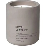 Blomus (Германия) Ароматна свещ BLOMUS FRAGA с аромат Royal Leather - Ø9 х 11 см - цвят сиво-бежов (BLOMUS 65951)