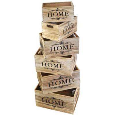 MIKA КУТИЯ ДЪРВЕНА HOME 161045 37x27x20см (760607)