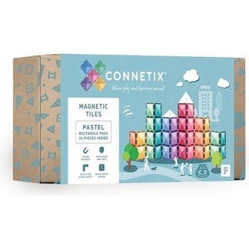 Connetix Pastel Rectangle Pack 24 obdelníky