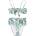Urban Classics High Waist bikini - Green (Green / White)