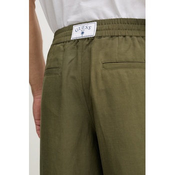 Guess Къс панталон мъжки с лен (F6GD01.WN202)
