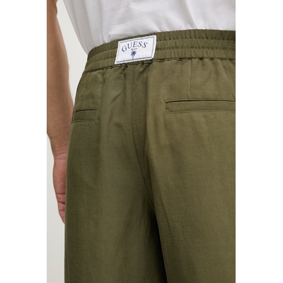 Guess Къс панталон мъжки с лен (F6GD01.WN202)