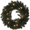 EMOS LED vianočný veniec vnútorná teplá biela časovač DCTW05 40 cm