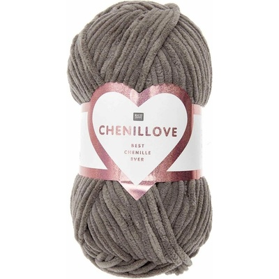 Rico Design Ženilková priadza Chenillove odtieň 012 hnedá - 1 ks