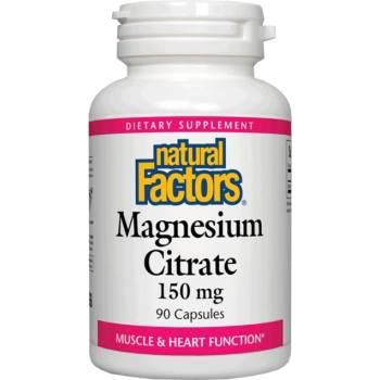 Image 1 of Natural Factors Magnesium Citrate 150 mg [90 капсули]