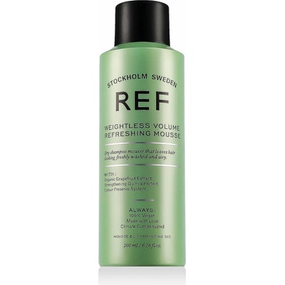 REF Weightless Volume Refreshing Mousse lehká suchá šamponová pěna 200 ml
