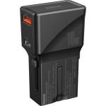 Baseus Захранване за ел. мрежа с USB-C и USB изходи и преходници за цял свят в едно устройство - Baseus Universal Conversion Plug Wall Charger (CCTY-01) (черен) (CCTY-01)