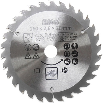 MAGG pilový kotouč vidiový 160mm 30 zubů otvor 20mm