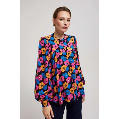 Moodo Черна цветна риза Moodo Moodo | Cheren | ЖЕНИ | XS