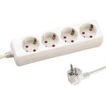 EUROLAMP РАЗКЛОНИТЕЛ 4 ГНЕЗДА, ДЕТСКА ЗАЩИТА, БЯЛ, 1.5М