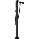 Hansgrohe Vivenis - Свободностоящ смесител за вана (монтаж от под) с аксесоари, черен мат 75445670 (75445670)