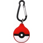 Loco Силиконов кейс с карабинер за Apple AirTag - Loco Cartoon Pokemon Apple AirTag Case (червен-бял) (LOC012POK)