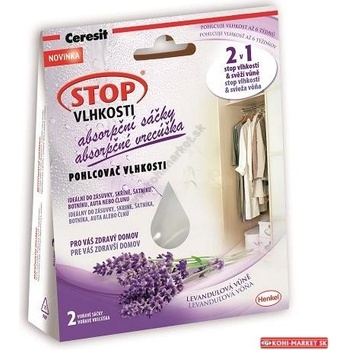 Ceresit Stop Vlhkosti Absorpčné vrecúška 2 x 50 g levanduľa