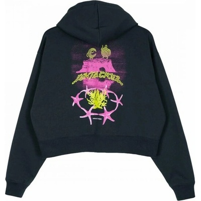 Santa Cruz mikina Natural Bridges Zip Hood Black Wash BLACK WASH