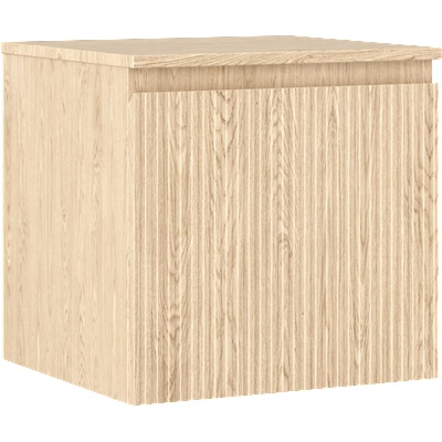 Mexen Rivel шкаф за баня за мивка 50 см с плот, 1 чекмедже, набраздена, дъб - 91A20-05047-1-BFC81 (91A20-05047-1-BFC81)