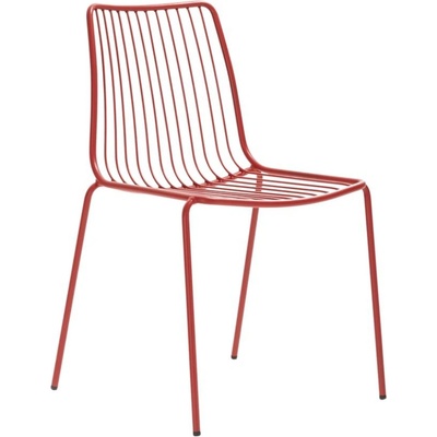 Pedrali Červená kovová zahradní židle Nolita 3651
