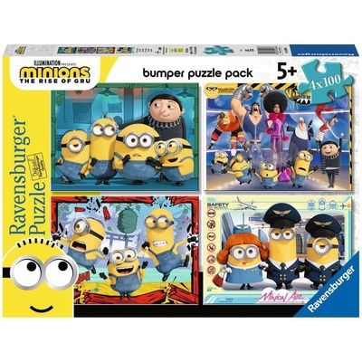 Ravensburger Пъзел Ravensburger от 4 х 100 части - Аз, проклетникът (5066)