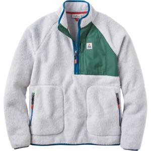 Passenger Мъжки поларен пуловер Passenger Offgrid 1/2 Zip Recycled Sherpa Fleece Fleece jumper - Grey Marl 2 (005-7307-0413)