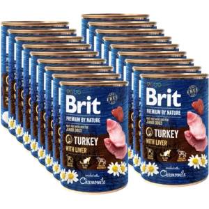 Brit Premium by Nature Junior Пуйка с черен дроб 24x400г