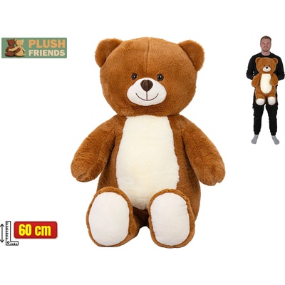 Mikro trading Plush Friends - Medveď plyšový sediaci - 60 cm