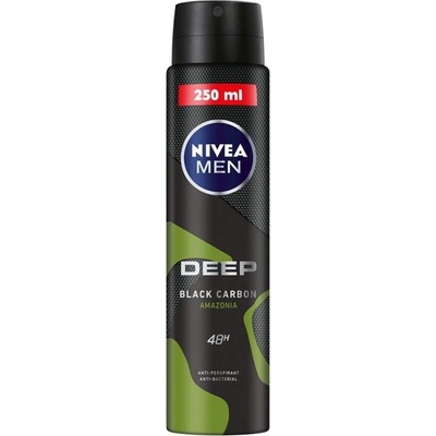 Nivea Men Deep Black Carbon Amazonia deo spray 250 ml