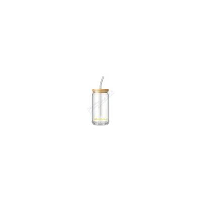 Allnature Sklenice s brčkem 480 ml