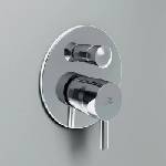 Ideal Standard Вграден смесител за вана/душ Ideal Standard Ceraline в гланцов хром с вградено тяло (A6939AA)