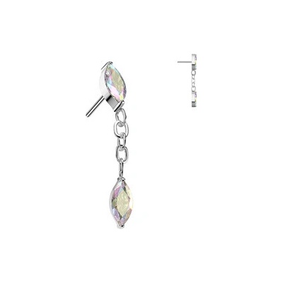 Šperky4U ozdobná část k PUSH IN piercingu titan TIT1538-AB