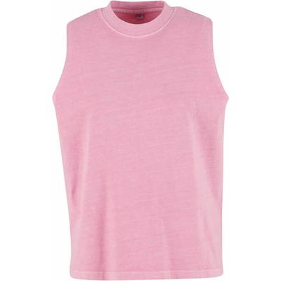 Build Your Brand dámské vintage tričko bez rukávů Cool pink